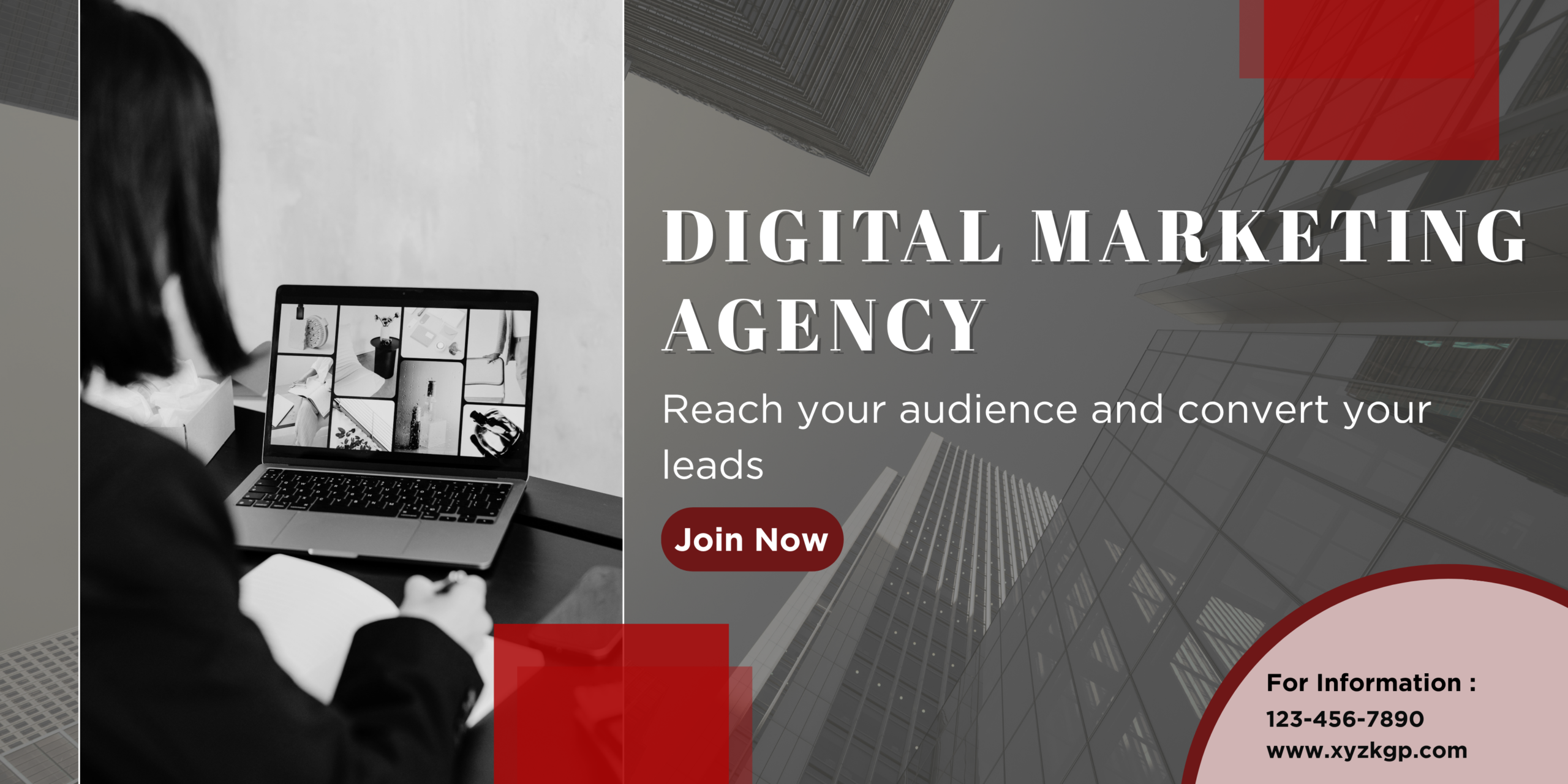 Black and Green Modern Social Media Marketing Banner Landscape (1)